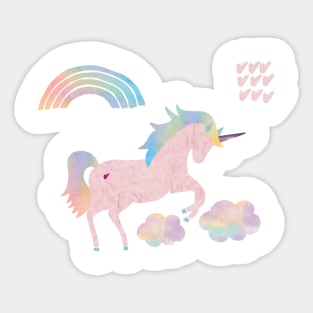 Unicorn Design Sticker
